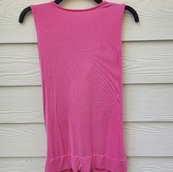 XL Nine West Pink Draped Tank Top - Picture 6 of 6